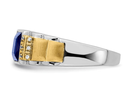 14K gold diamond ring, further view