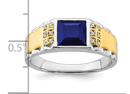 14K gold diamond ring, another view