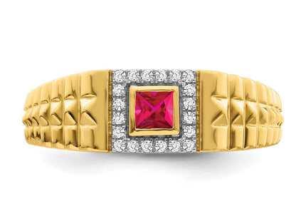 14k Yellow Gold Rings Style RM7309 - Classique Jewelry Inc.