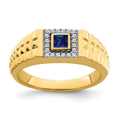 14K gold diamond ring
