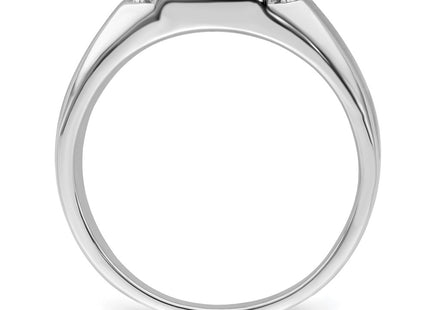 14K white gold diamond ring, alternate view