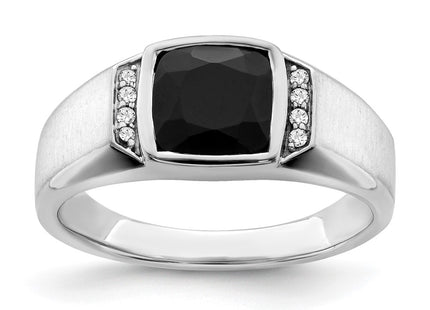 14K white gold diamond ring