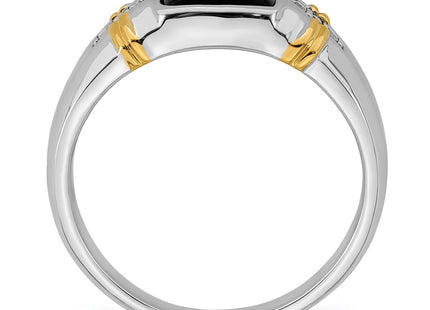 14K gold diamond ring, alternate view