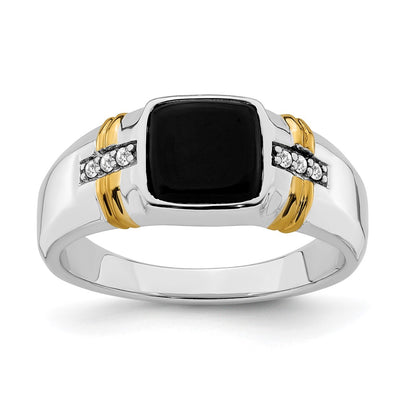 14K gold diamond ring