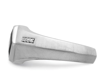 14K white gold diamond ring, further view