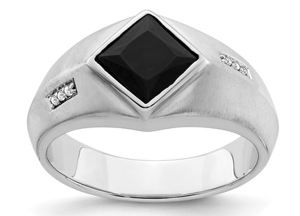 14K white gold diamond ring