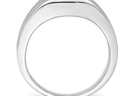 14K white gold diamond ring, alternate view