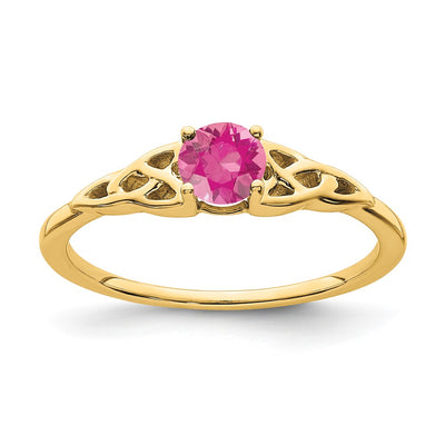 14K gold knot ring
