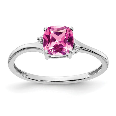 Sterling silver diamond ring