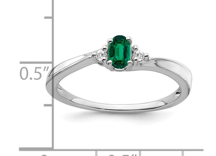 14K white gold diamond ring, alternate view