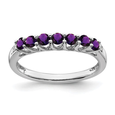 14K white gold diamond ring