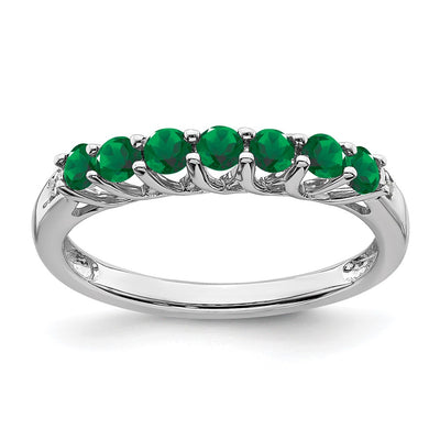 14K white gold diamond ring
