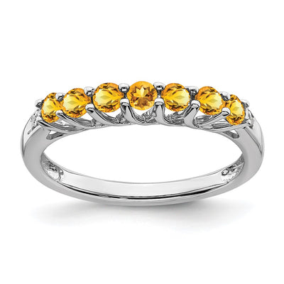 14K white gold diamond ring