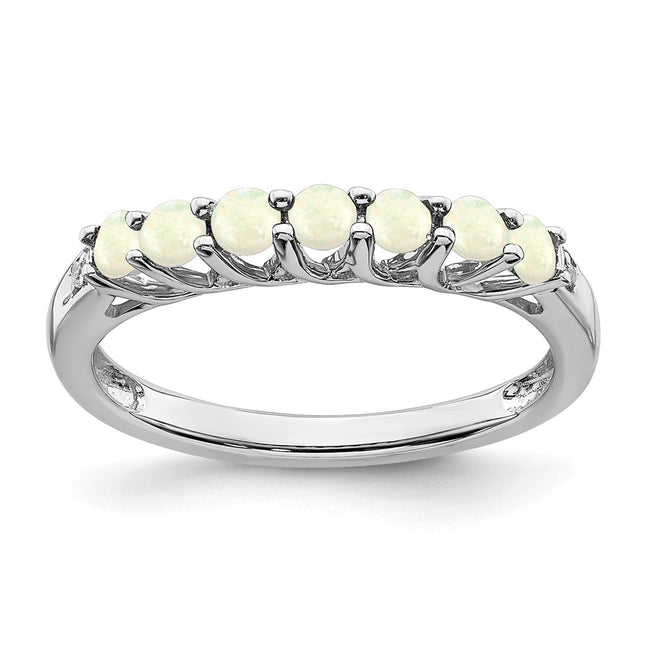 Sterling silver diamond ring