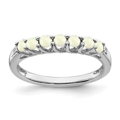 14K white gold diamond ring