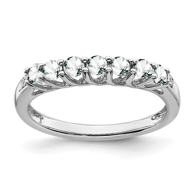 14K white gold diamond ring