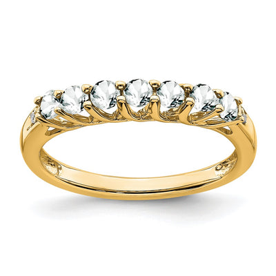 14K white gold diamond ring