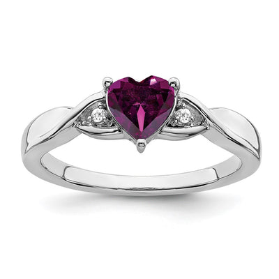 Sterling silver diamond ring