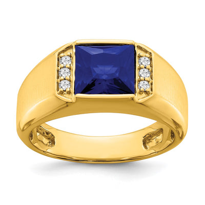 14K gold diamond ring