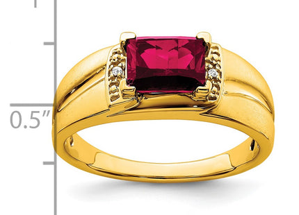 14K gold diamond ring, another view