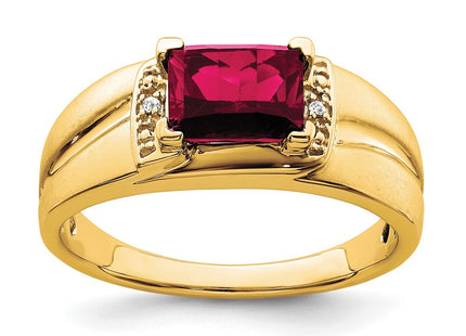 14K gold diamond ring