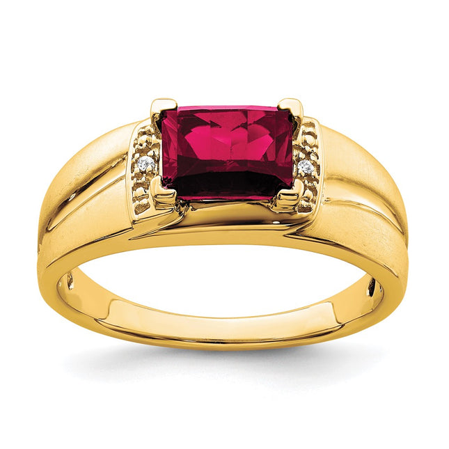 14K gold diamond ring