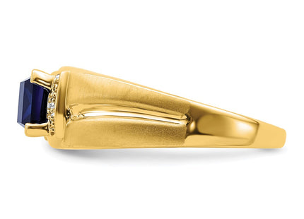 14K gold diamond ring, further view