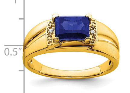 14K gold diamond ring, another view