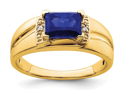 14K gold diamond ring