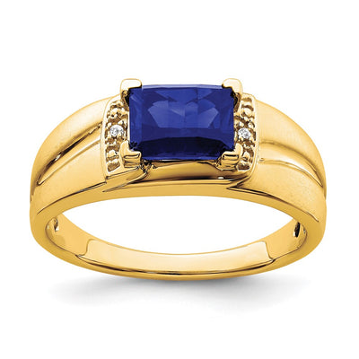 14K gold diamond ring