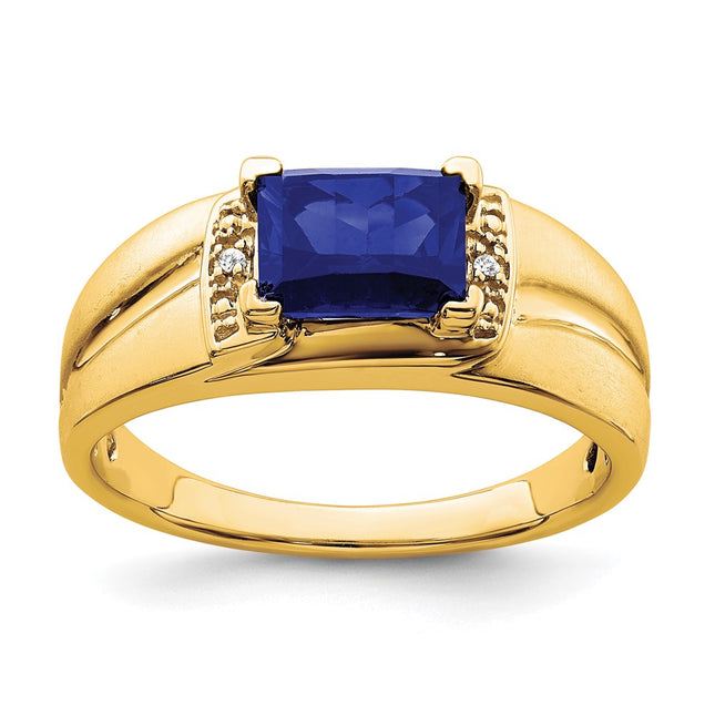 14K gold diamond ring