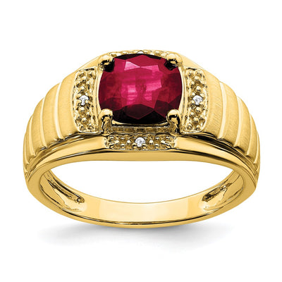 14K gold diamond ring