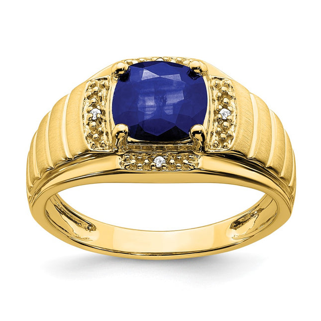 14K gold diamond ring