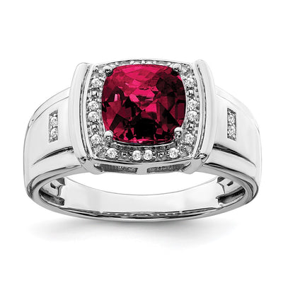 14K white gold diamond ring