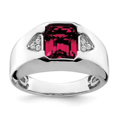 14K white gold diamond ring