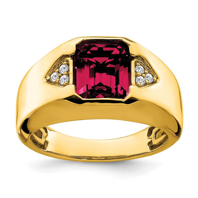 14K gold diamond ring