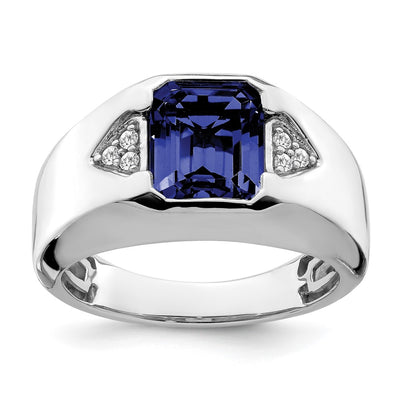 14K white gold diamond ring