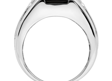 14K white gold diamond ring, alternate view