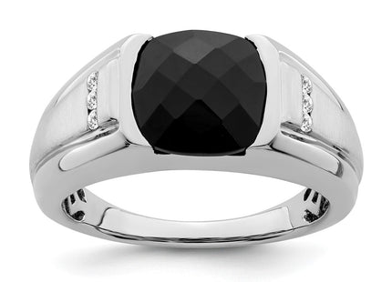 14K white gold diamond ring