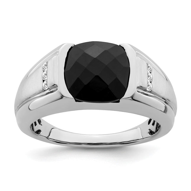 14K white gold diamond ring