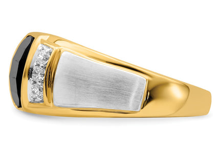 14K gold diamond ring, further view