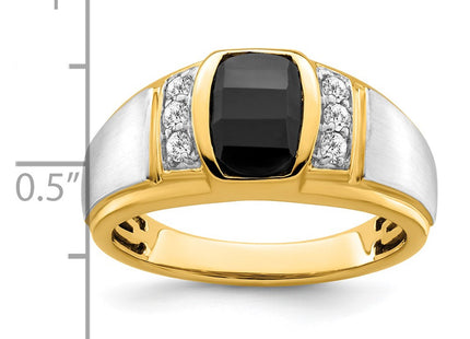 14K gold diamond ring, another view
