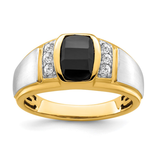 14K gold diamond ring