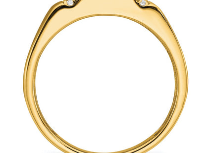 14K gold diamond ring, alternate view