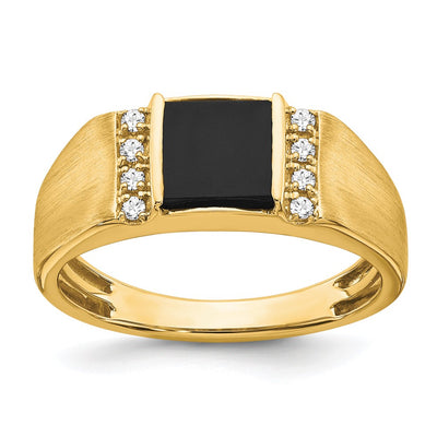 14K gold diamond ring