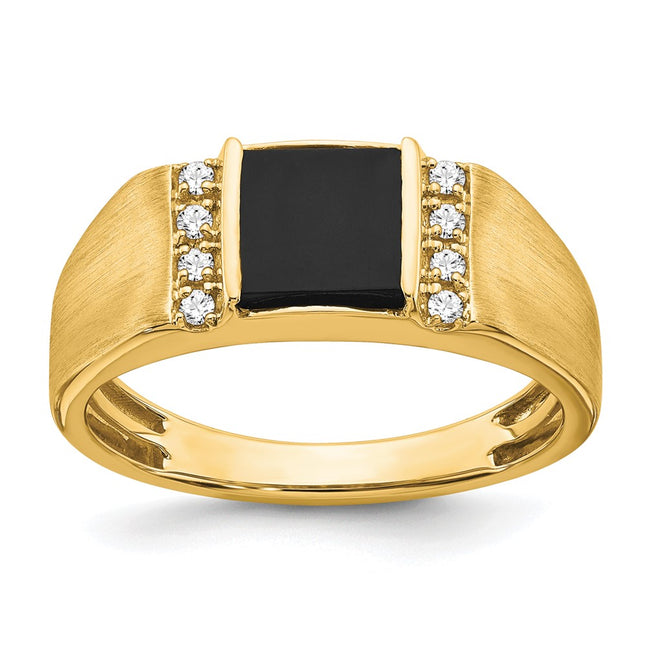 14K gold diamond ring