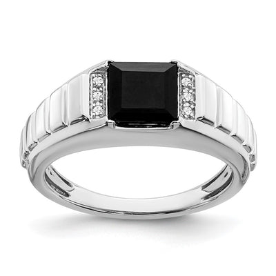 14K white gold diamond ring