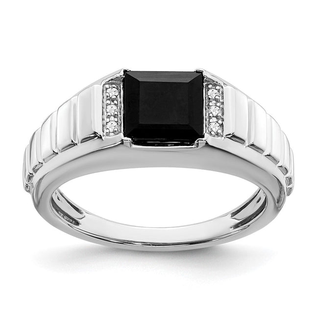 14K white gold diamond ring