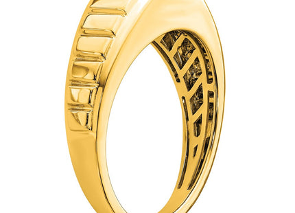 14k Square Onyx and Diamond Mens Ring (Style RM7482-OX-004-YA)