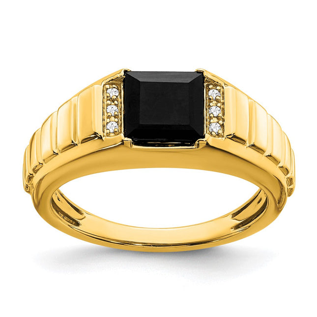 14K gold diamond ring